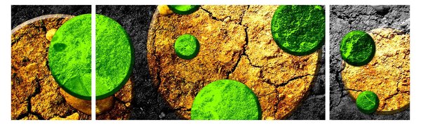 Obraz abstrakce - Koule (170x50 cm)