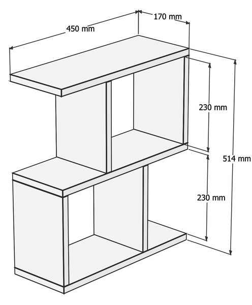 ASIR Odkládací stolek ZET travertin