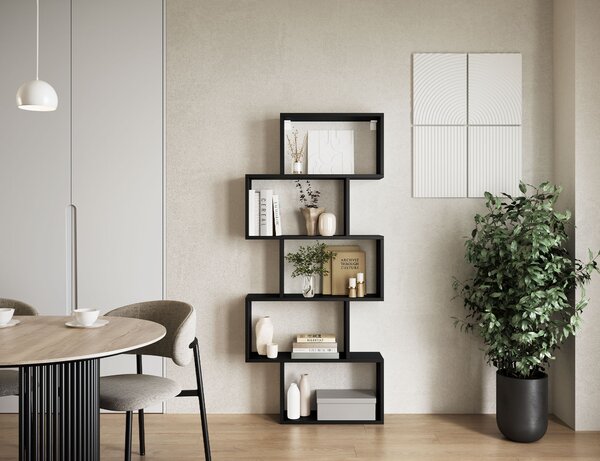 Eltap Designová knihovna Shellf černá