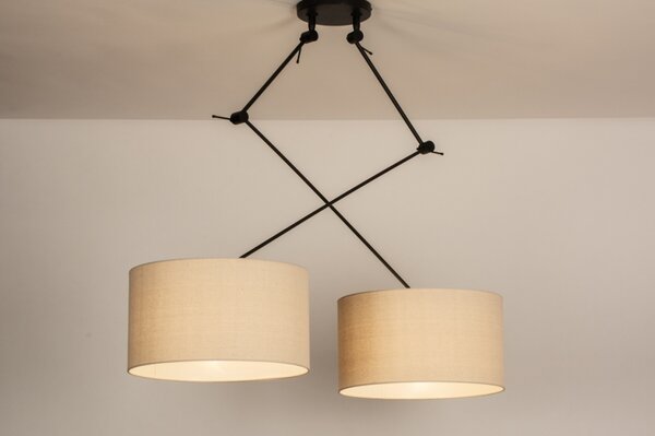Závěsné svítidlo nad jídelní stůl Snap Light Crema Duo and Black (LMD)