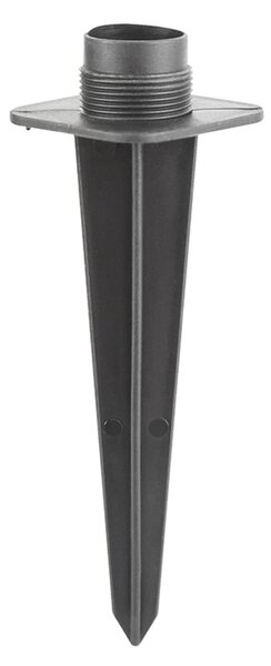 Solight zahradní sloupek IP44 s LED osvětlením, plast, 2 zásuvky, hranol, černý PG05