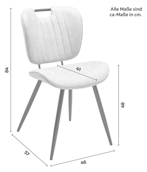 Jídelní židle HINA sv. šedá