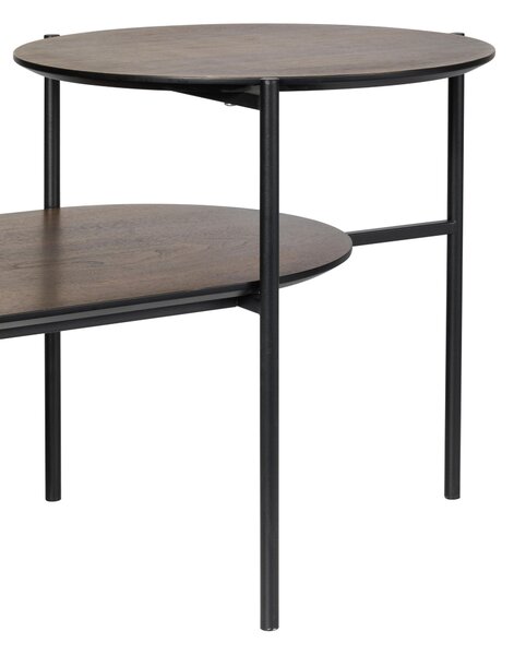 KONFERENČNÍ STOLEK, černá, tmavý dub, kov, kompozitní dřevo, 118/45/48 cm MID.YOU - Konferenční stolky, Online Only