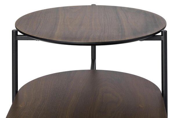 KONFERENČNÍ STOLEK, černá, tmavý dub, kov, kompozitní dřevo, 118/45/48 cm MID.YOU - Konferenční stolky, Online Only