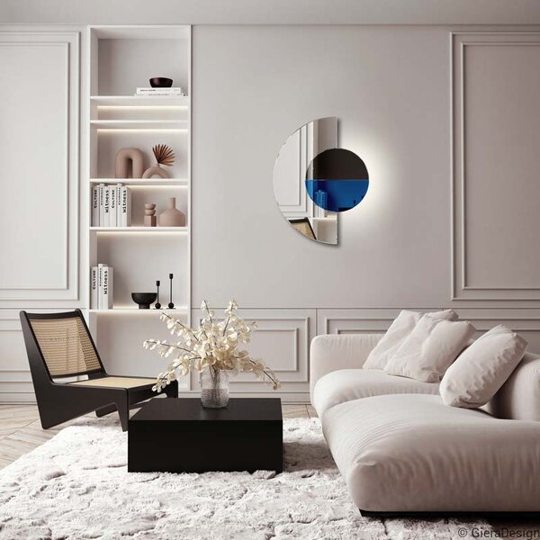 GieraDesign Zrcadlo Luna Semi LED Rozměr: 80 x 60 cm