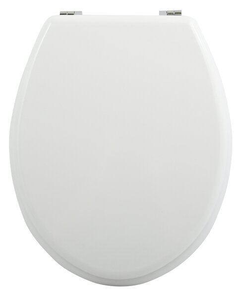 MSV WC prkénko, bílé, MDF, pozinkované panty