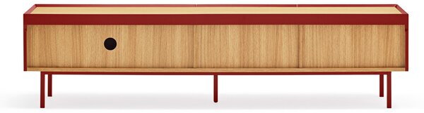 TV SKŘÍŇKA ARISTA ČERVENÁ 180 X 45 CM