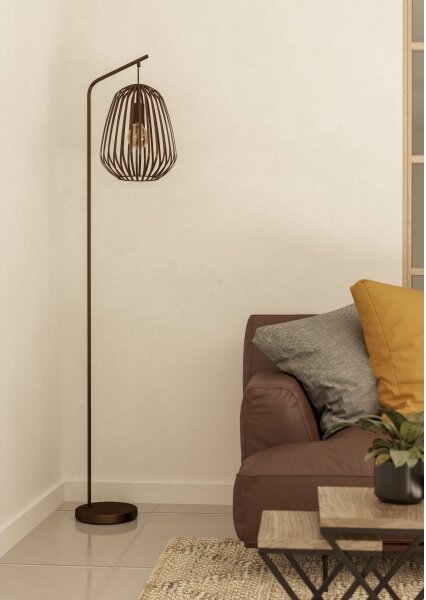Eglo 901101 - Stojací lampa ESPINAL 1xE27/40W/230V bronzová