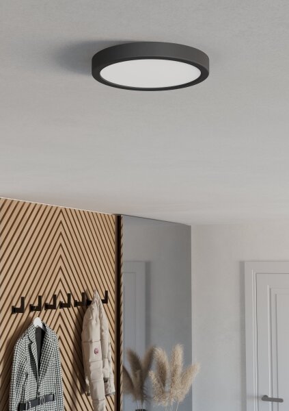 Eglo 901298-LED Str. svíti. FUEVA LED/11,5W/230V 2700/4000/6500K pr.21,1cm černá