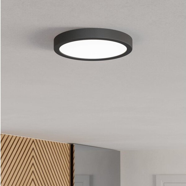 Eglo 901298-LED Str. svíti. FUEVA LED/11,5W/230V 2700/4000/6500K pr.21,1cm černá