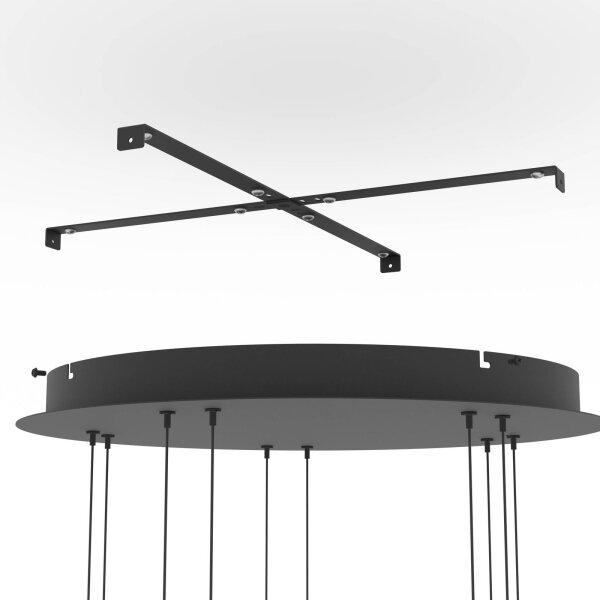 Eglo 390434 - LED Stm. lustr na lanku HORTUNAS 5xLED/5,8W/230V černá/kouřová