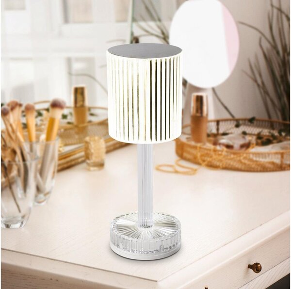 Eglo 75817 - LED RGB Stmívatelná nabíjecí stolní lampa LUCIGNANO LED/800mAh čirá