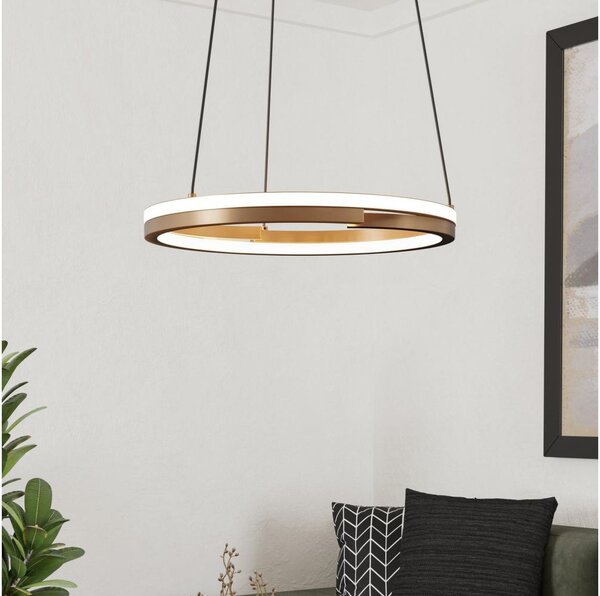 Eglo 901826 - LED Stm. lustr na lanku MEZZOMONTE 2xLED/20W/230V bronz + DO