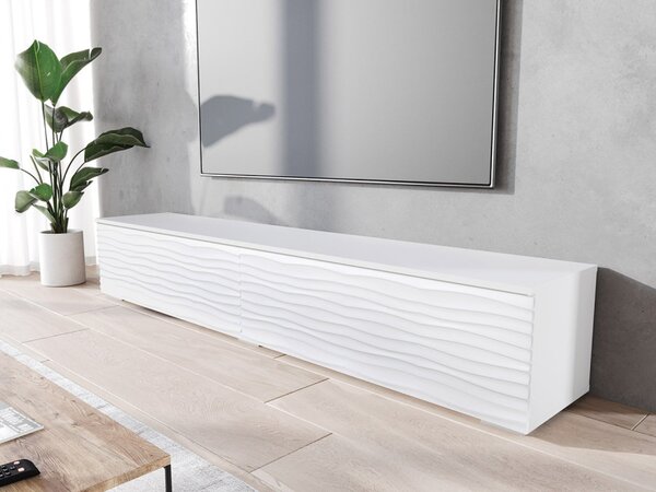 TV stolek/skříňka Dlone 180 MDF, Barva: czarny / czarna fala, Osvětlení: bez osvětlení 5903211316906