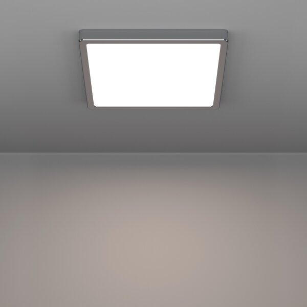 Eglo 901767 - LED Koup. strop. svítidlo FUEVA LED/13W/230V 29x29 cm IP44 chrom
