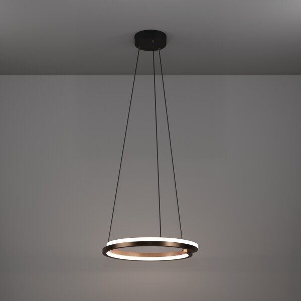 Eglo 901826 - LED Stm. lustr na lanku MEZZOMONTE 2xLED/20W/230V bronz + DO