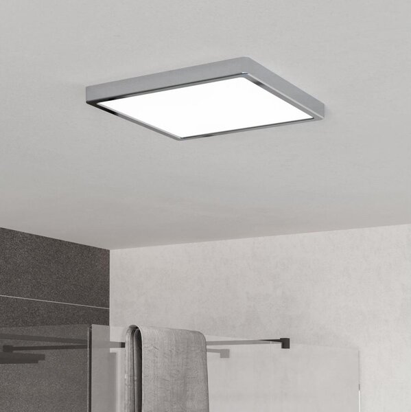 Eglo 901767 - LED Koup. strop. svítidlo FUEVA LED/13W/230V 29x29 cm IP44 chrom