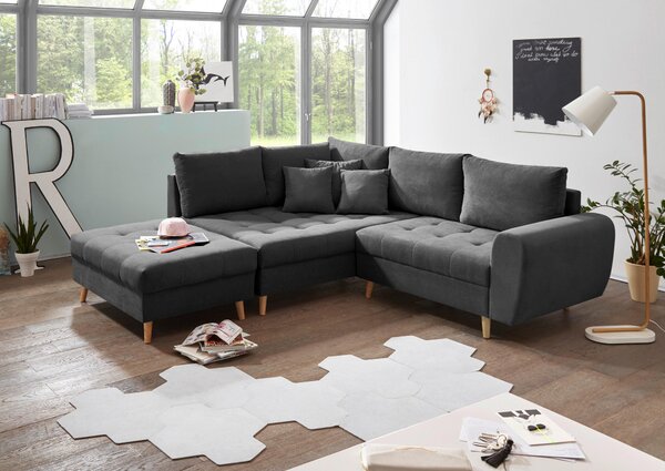TABURET, textil, kompozitní dřevo, 106/48/80 cm MID.YOU - Online Only křesla & taburety, Online Only