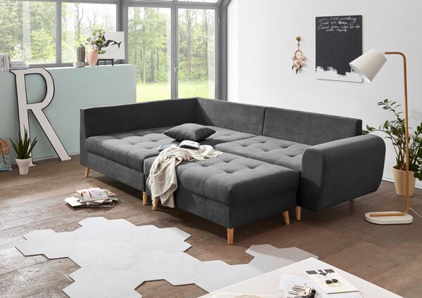 TABURET, textil, kompozitní dřevo, 106/48/80 cm MID.YOU - Online Only křesla & taburety, Online Only