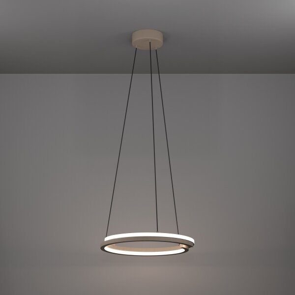 Eglo 901824 - LED Stm. lustr na lanku MEZZOMONTE 2xLED/20W/230V béžová + DO