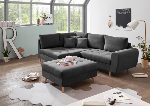 TABURET, textil, kompozitní dřevo, 106/48/80 cm MID.YOU - Online Only křesla & taburety, Online Only