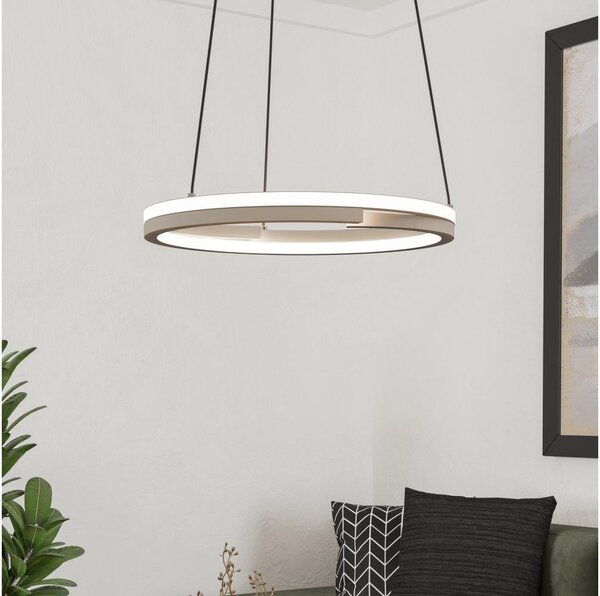 Eglo 901824 - LED Stm. lustr na lanku MEZZOMONTE 2xLED/20W/230V béžová + DO