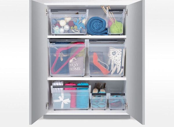 Prosperplast Úložný box, úzký s madlem, systémový NUK, 58x38x38, 49l