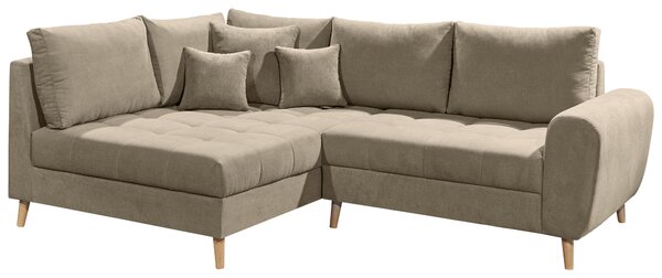 ROHOVÁ SEDAČKA, textil, kompozitní dřevo, pískové barvy MID.YOU - Sedací soupravy, Online Only