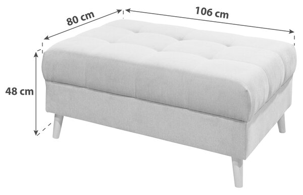 TABURET, textil, kompozitní dřevo, 106/48/80 cm MID.YOU - Online Only křesla & taburety, Online Only