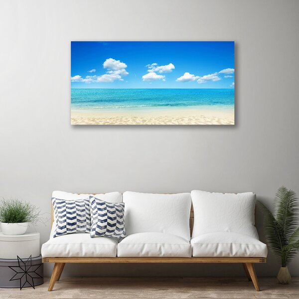 Obraz na plátně Moře Modré Nebe 125x50 cm