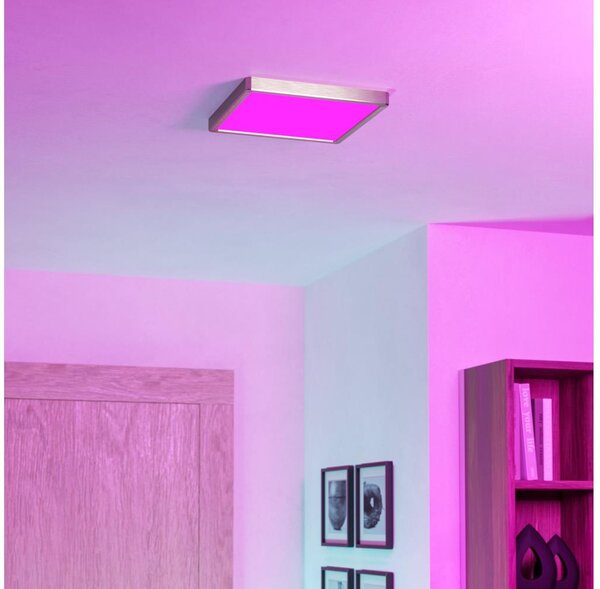 Eglo 901384 -LED RGBW Stm. kou. st. sv. FUEVA-Z LED/13,5W/230V 29,5cm IP44 chrom