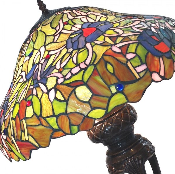 Stolní lampa Tiffany Emmie – Ø 57*83 cm E27/max 3*40W - Clayre & Eef