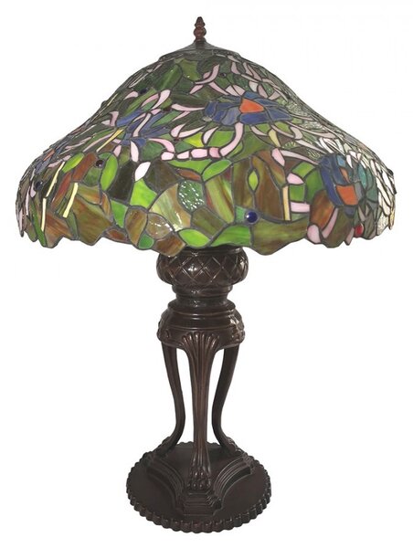 Stolní lampa Tiffany Emmie – Ø 57*83 cm E27/max 3*40W - Clayre & Eef