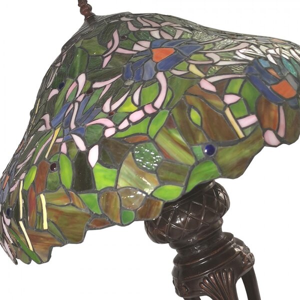 Stolní lampa Tiffany Emmie – Ø 57*83 cm E27/max 3*40W - Clayre & Eef