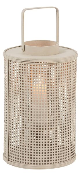 Přírodně - šedá proutěná lucerna Bamboo - Ø 28*44 cm - J-Line by Jolipa