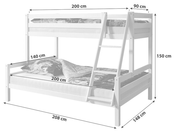 PALANDA 140/200 cm MID.YOU - Palandy, Online Only