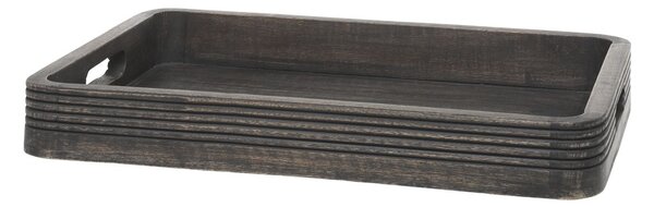 Granitový antik dřevěný servírovací podnos s uchy Tours Tray - 30*40 cm - Chic Antique