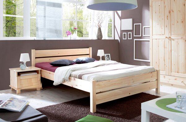 POSTEL, 140/200 cm barvy borovice MID.YOU - Jednolůžkové postele, Online Only