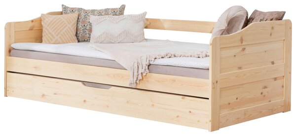 VÝSUVNÁ POSTEL, 90/200 cm barvy borovice MID.YOU - Jednolůžkové postele, Online Only