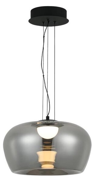 LED Lustr na lanku NADIA LED/20W/230V kouřová/černá