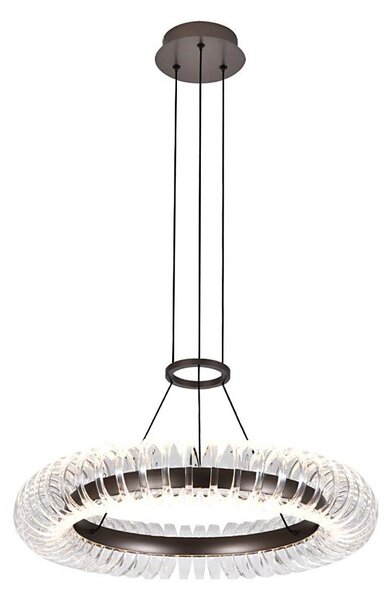 LED Lustr na lanku ALBA LED/39W/230V šedá/čirá