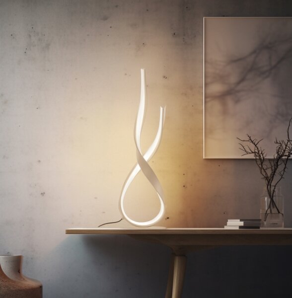 LED Stolní lampa RIBBON LED/21W/230V béžová