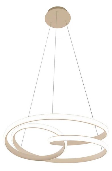 LED Lustr na lanku RIBBON LED/42W/230V béžová