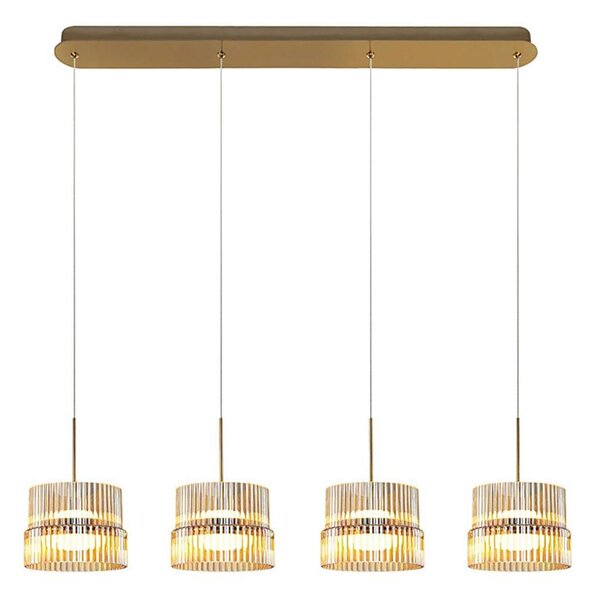 LED Lustr na lanku LUXE LED/46W/230V mosaz