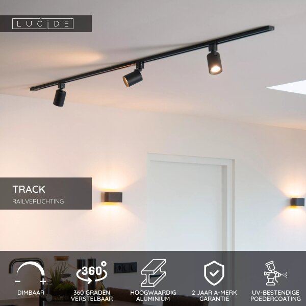 Lucide 09951/01/30-Bodové svítidlo do lištového systému TRACK 1xG10/M16/50W/230V