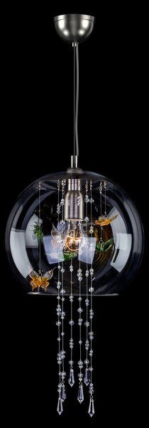 Designové svítidlo závěsné LV105, Varianta Stříbrné