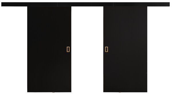 Posuvné dveře s krycí lištou WERDI DUO 212 černý