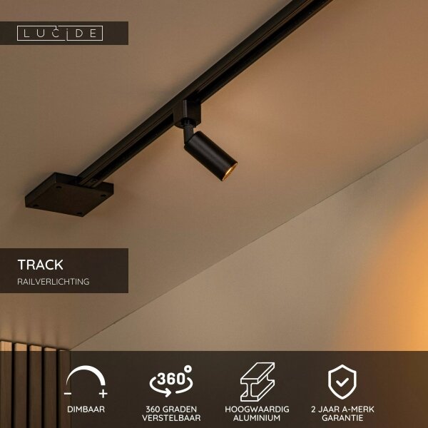Lucide 09960/01/30-Bodové svítidlo do lištovéh systému TRACK 1xG10/M11/3,8W/230V