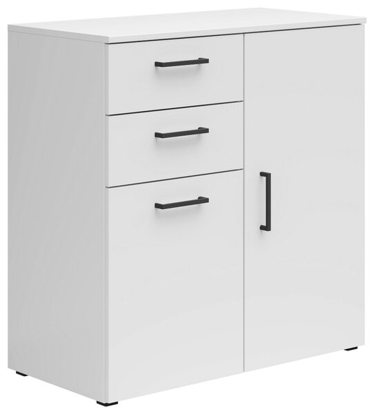 KOMODA, bílá, 80/83/40 cm Carryhome - Široké komody