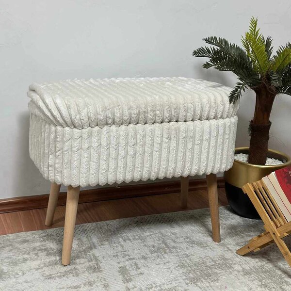 ASIR Taburet MINI OSLO LINEN krémová